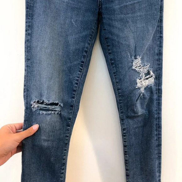 AGOLDE Sophie Crop Distressed Skinny Jean in Spell - Picture 6 of 11
